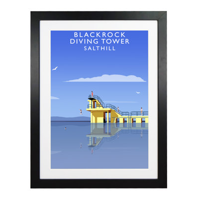 Black Rock Diving Tower by Richard O'Neil - Print