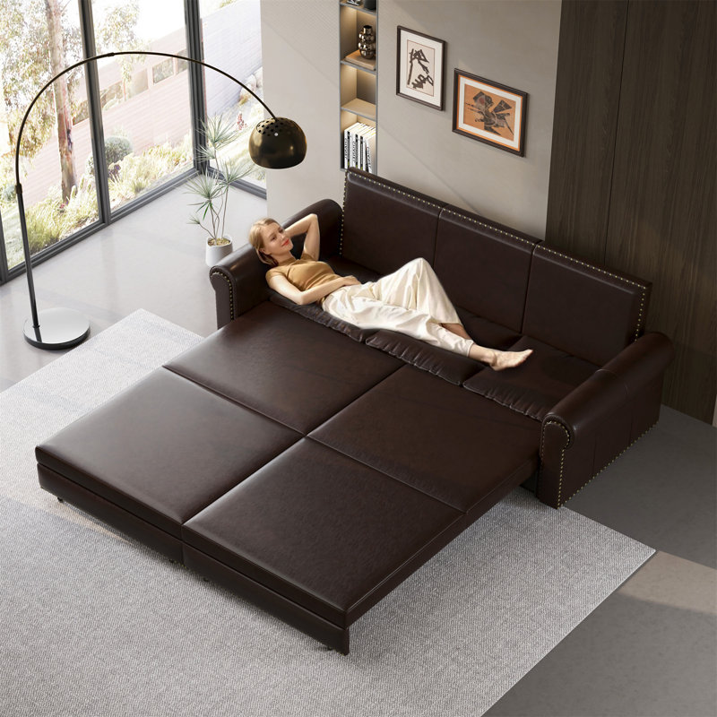 Canapé Chesterfield, Marron foncé