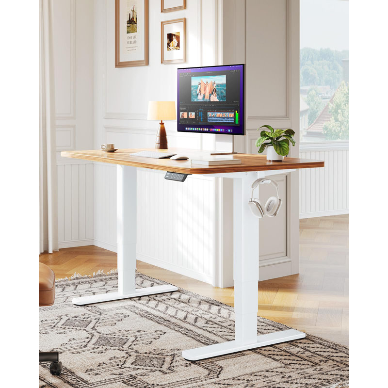 90Cm W Height-Adjustable Standing Desk Frame