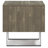 Lowry 22"W Solid Acacia Wood Modern Industrial Square End Table with Drawer, Open Shelf and Angled Legs-1072393523