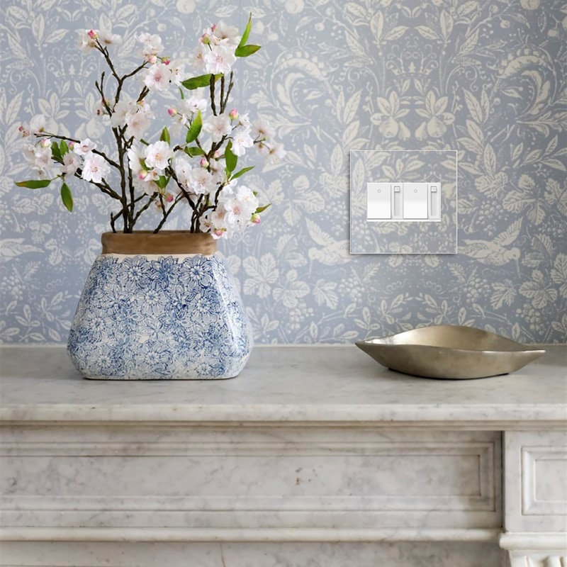 Adorne® Wall Plate, Custom with White Trim