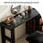 Mid-Century Modern Solid Wood Luxury Integrated Vanity with Chest of Drawers-1808976753