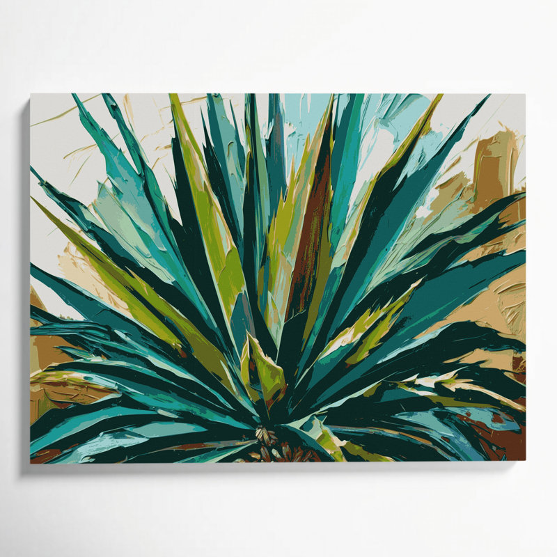 Art mural sur toile Botanical Yucca, H 16 po x l 20 po