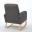 Chaise berçante moderne avec repose-pieds réglable