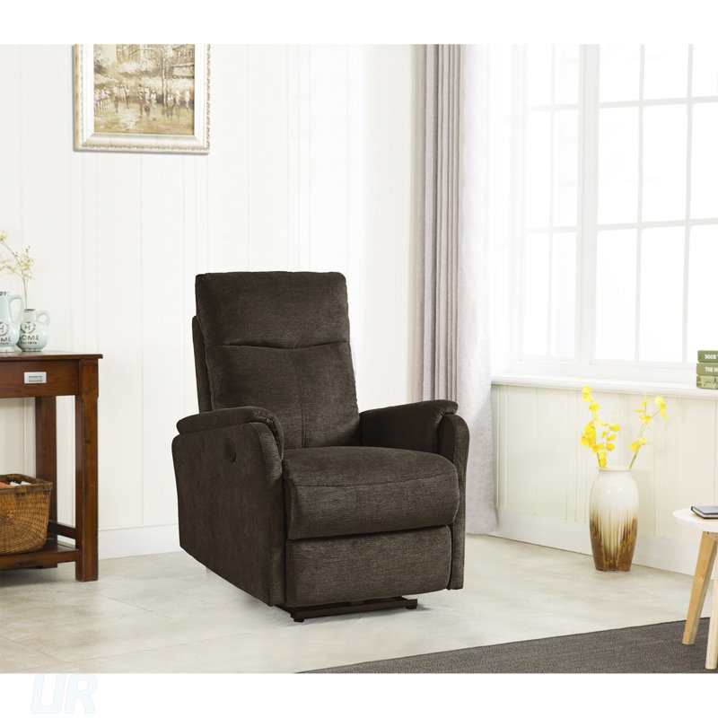 Power Recliner Chair With Easy Control, Durable Upholstery, And USB Charging, Ideal For Living Rooms And Bedrooms, Dark Brown