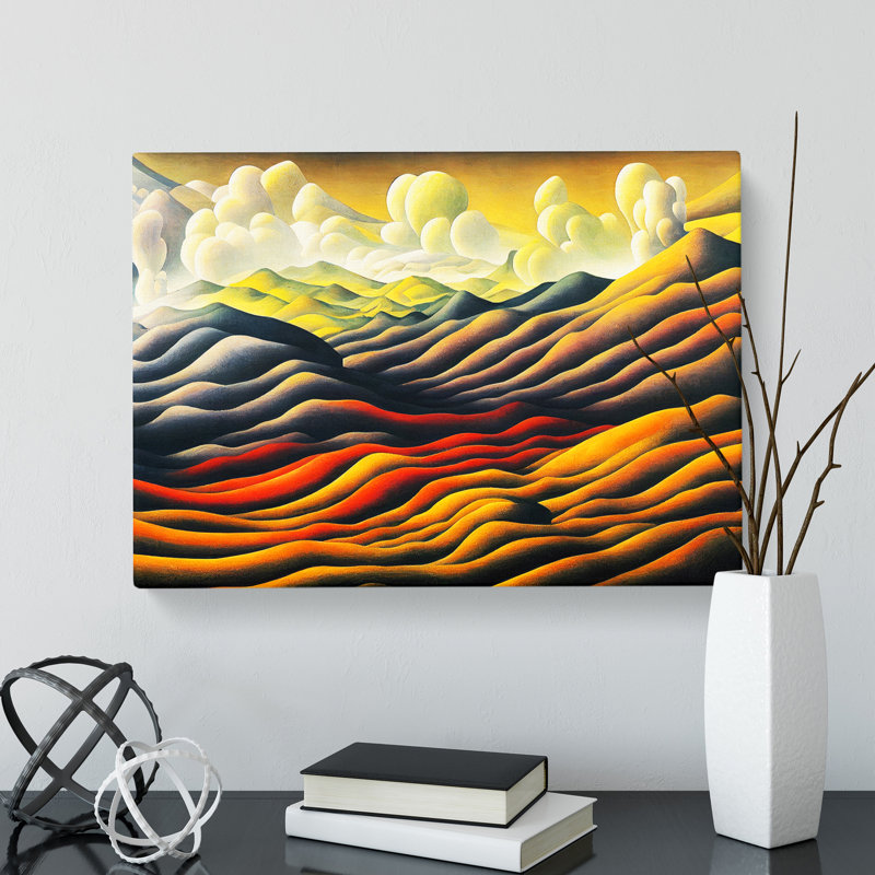 Enchanting Mountain Landscape - Wrapped Canvas, 35cm H x 50cm W x 3cm D