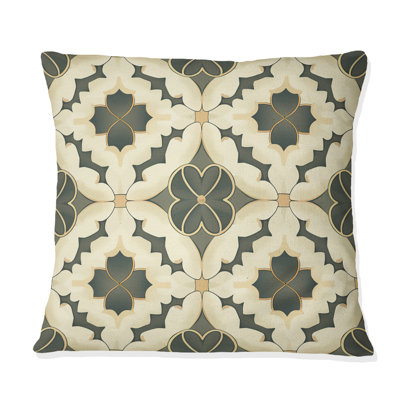 Coussin Beige Modern Trellis I - Modern
