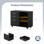 Pariksit en bois 3 tiroirs 31,5 po avec table d'appoint plate-12357798