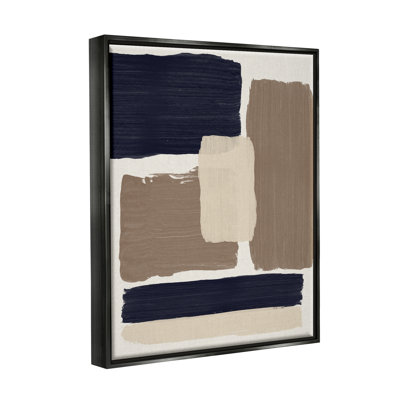«Wrought Studio ™ Black and Brown Squares», art mural encadré par Natalie Carpentieri