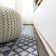 Weside Diamond Tribal Medallion Ivory/Blue Indoor/Outdoor Rug