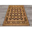 Tapis réversible en laine chocolat et or, noué à la main, 2,44 m x 3 m