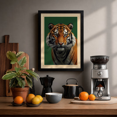 Tiger's Gaze Modern - Framed Print