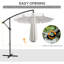 Parasol de patio suspendu-608674978