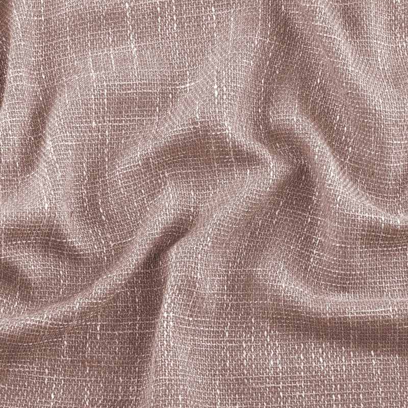 Halette Semi Sheer Curtain Pair, Coral