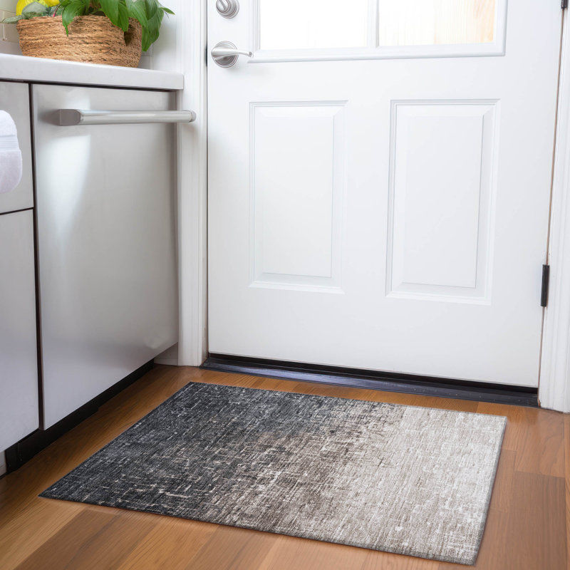 Tapis de qualité supérieure Corum AMF1066 lavable à la machine, Rectangle 1 pi 8 po x 2 pi 6 po