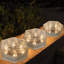 Veilleuse solaire hexagonale brique de glace enterrée lampe jardin cour terrasse lampe décorative d'extérieur