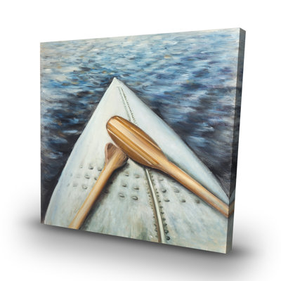 Canoe adventure - 32"x32" art on canvas