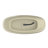 Solid Surface Bathtub 66.9*29.5*21.7 Inch, Freestanding, Oval Shape, Matte, Center Drain, Ideal For Medium - Sized Bathrooms Soaking 66.9 Freestanding Structure, Khaki Matte Texture, Contemporary