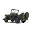 Sculpture de jeep terrestre Adaleigh C1945 Willys