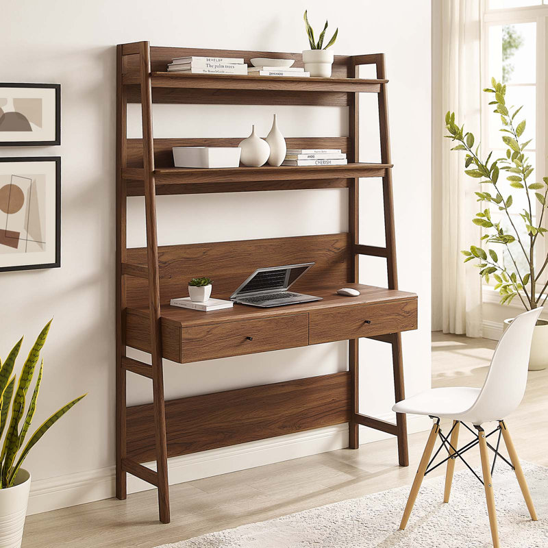 Modway Bixby Office Desk, Walnut