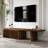 Jarisa Storage Credenza， Retracted Extendable TV Stand -Wood TV Console Media Cabinet with Storage-141817451-160683400