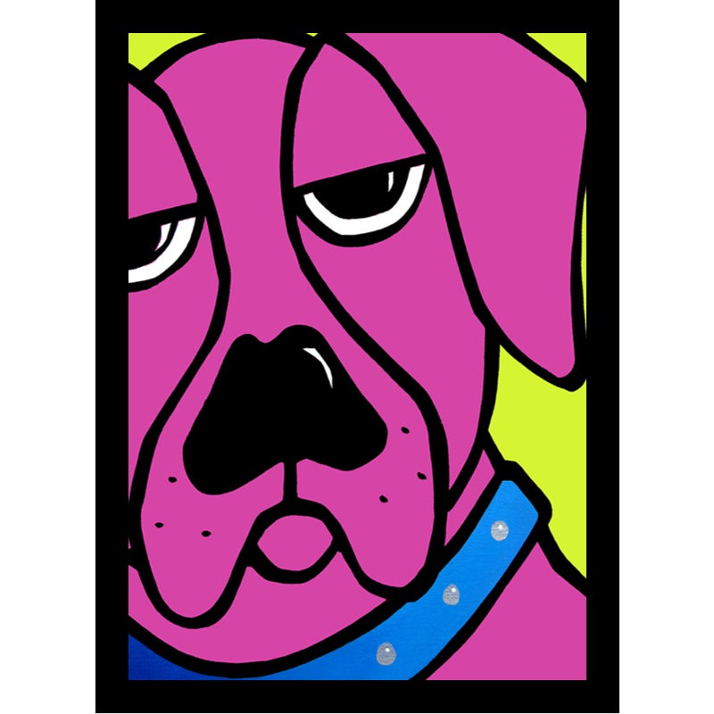 « bubba » par fidostudio, impression encadrée, Noir