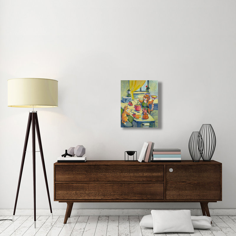 " When " by Tummy Rubb Studio, 24" H x 20" W x 1.5" D, Stretched Canvas