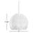 Noel 1-Light Rattan Pendant - White
