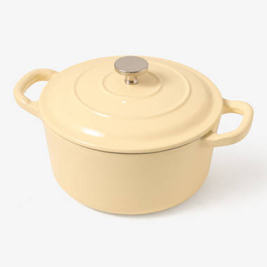 Spice by Tia Mowry 3.5 qt. Non-Stick Enameled Cast Iron Round Dutch Oven