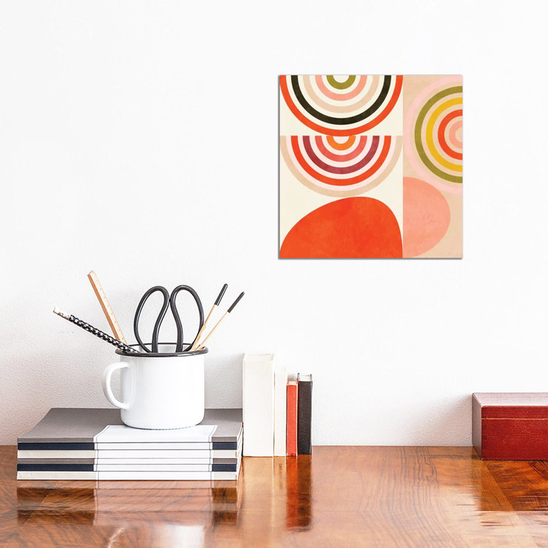 «Shapes Abstract III» par Ana Rut Bré - impression d'art graphique, Toile tendue, Aucun mat, H 12 po x l 12 po x P 1,5 po