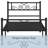Graceful Scroll Platform Bed with Multiple Size and Color-2061060805-2103365496
