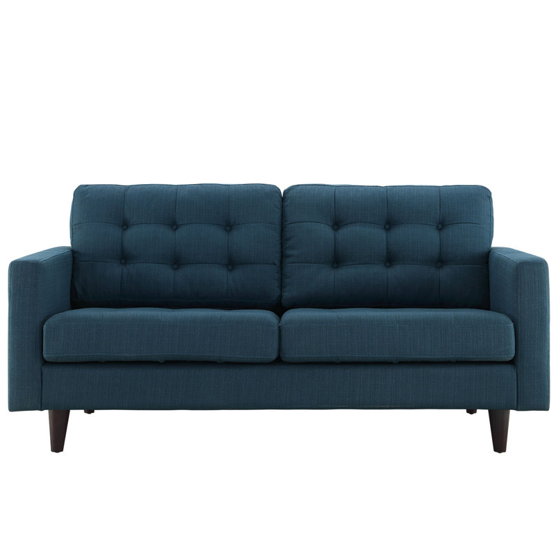Modway Empress Upholstered Loveseat, Azure