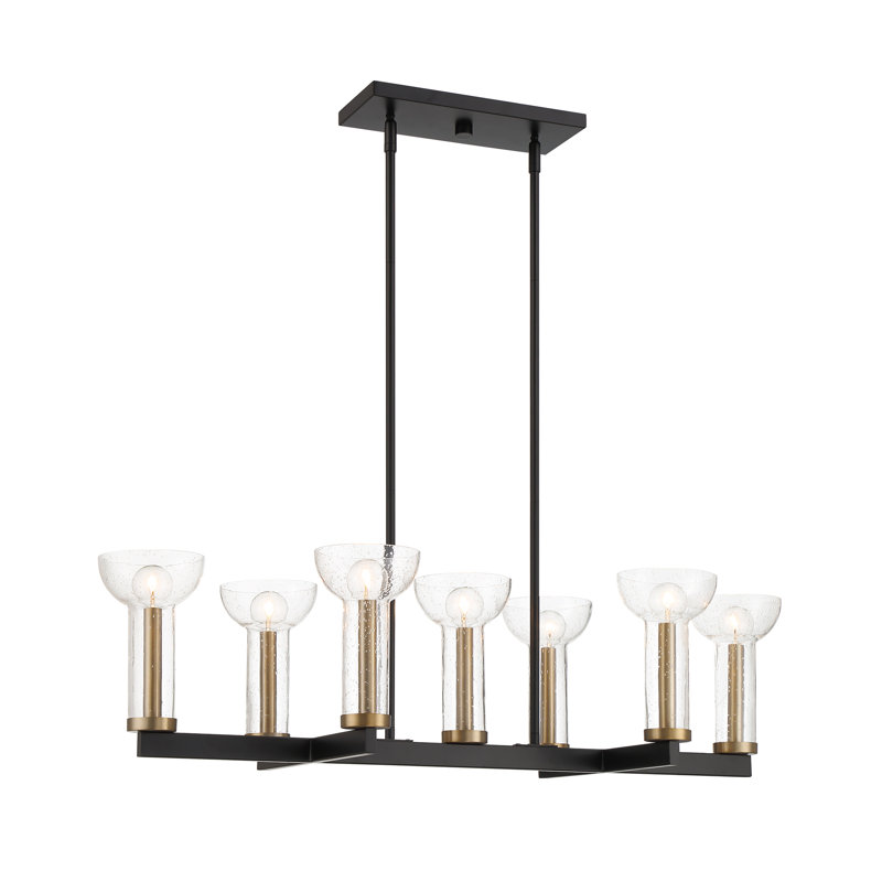 7 - Light Matte Black Kitchen Island Pendant