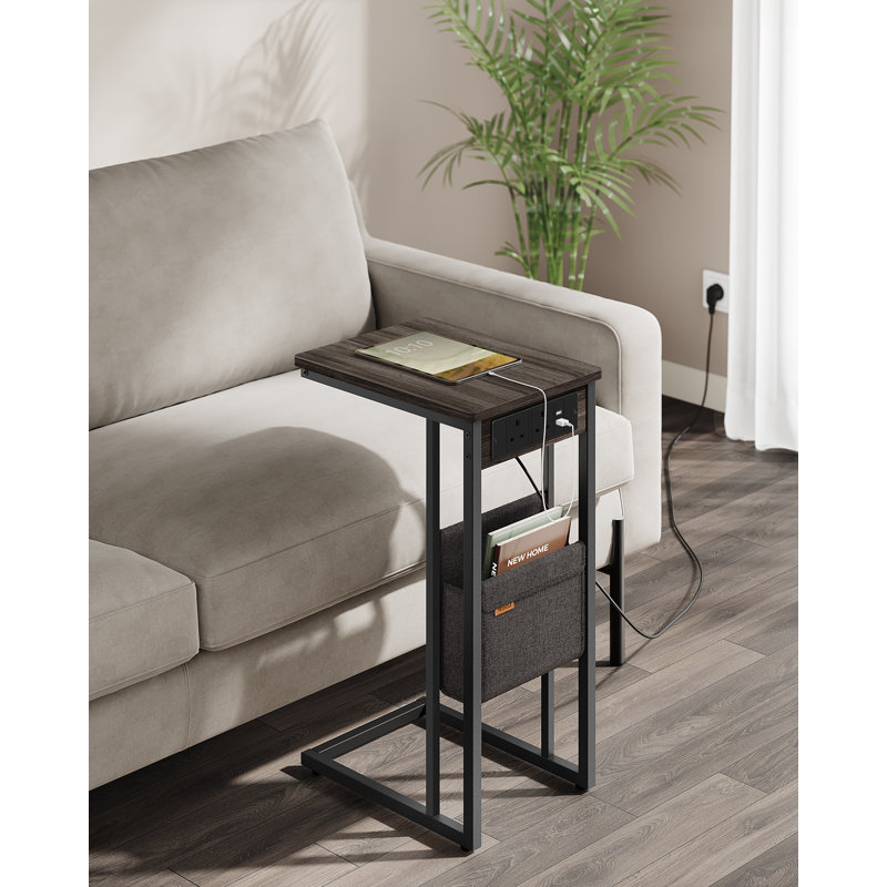 End Table, Brown, Black