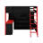 Wood Loft Bed With Desk & Storage, Built-In Bookshelf And LED Lighting For Kids Teens Adults-212906387