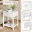 48cm W Manufactured Wood Bedside Table