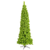 Flocked Lime Fir 9' H Artificial Fir Christmas Tree