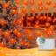 Guirlande de feuilles d'érable décorations d'automne imperméables pour Halloween