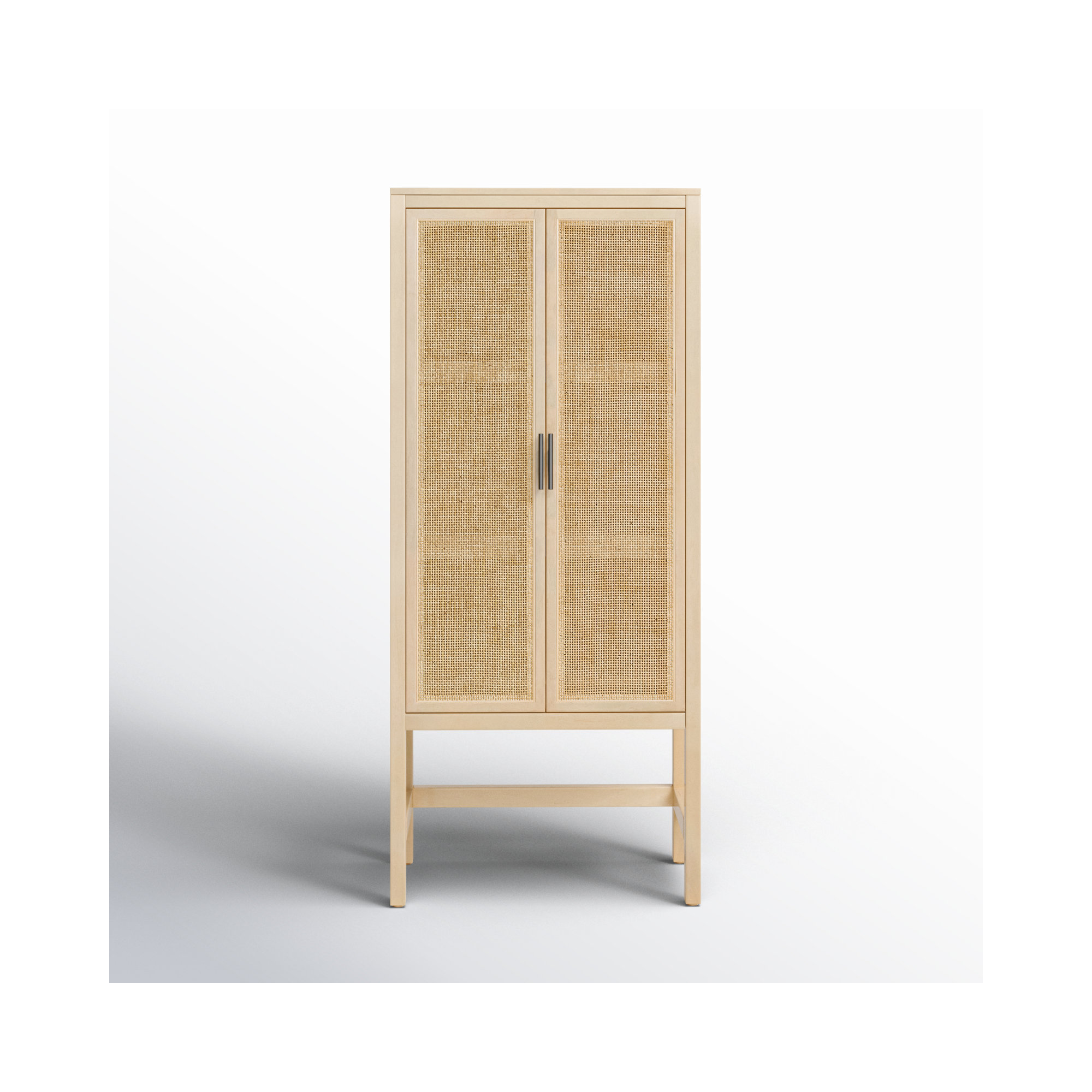 Boudreau Solid Wood Storage Cabinet, Natural Mango