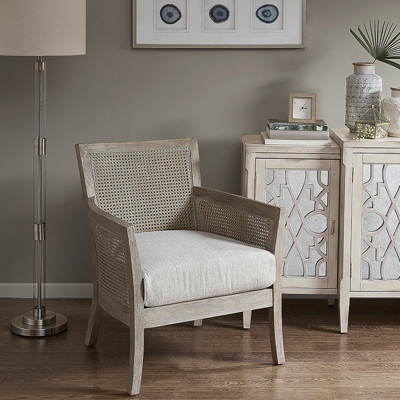 Cane Armchair, Solid Wood