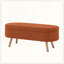 Banc de rangement avec repose-pieds ovale-129506439