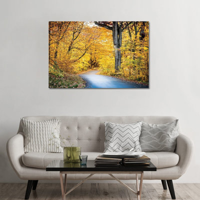 Autumn's Embrace On 3 Mile Drive - Wall Art Print - Wrapped Canvas