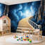 Papier peint adhésif pelez et collez, "Escalier vers le ciel au milieu des nuages bleus", "Falaises rocheuses", auto-adhésif et amovible-2055755111
