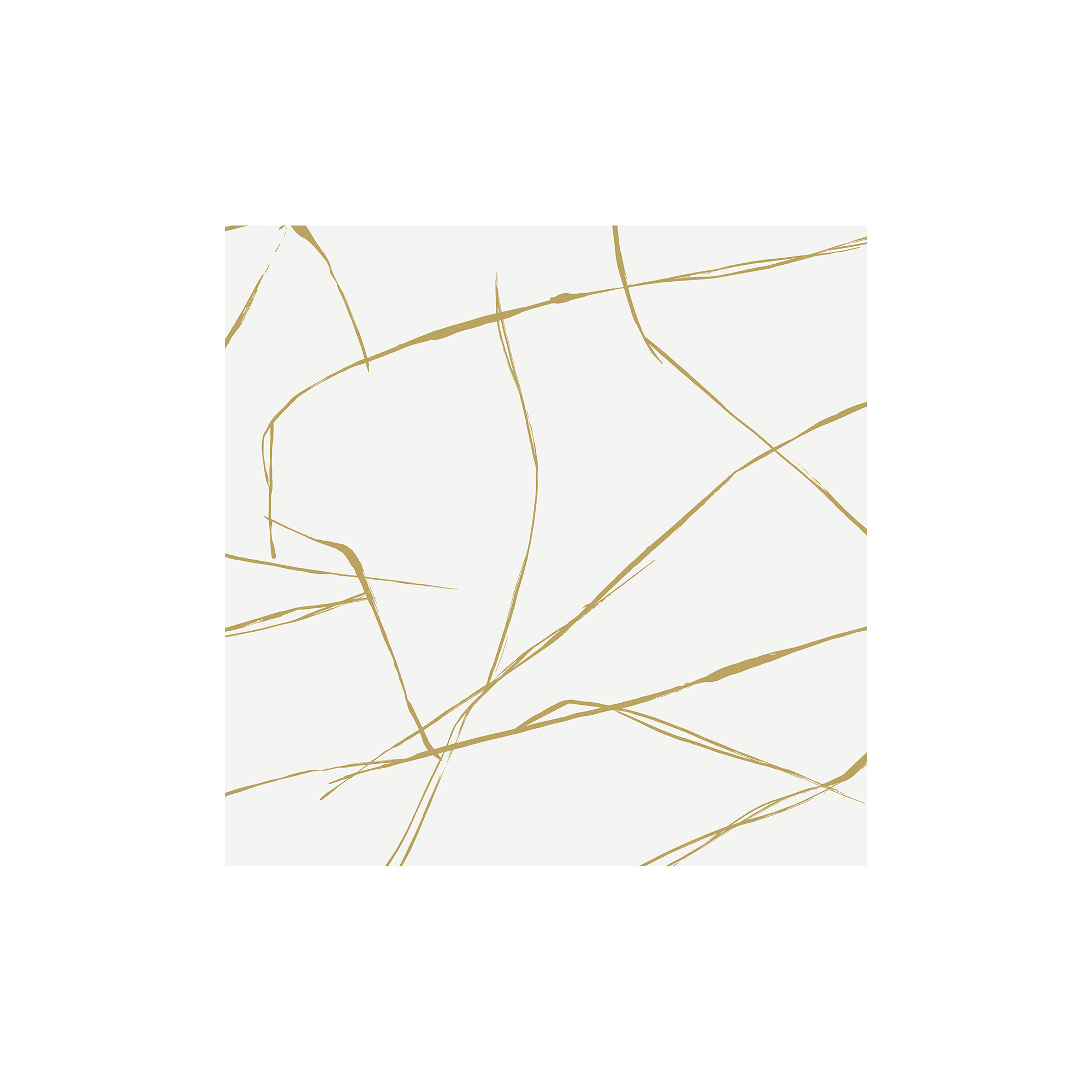 Niseko Modern Abstract Wallpaper, Metallic Goldenrod