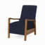 Fauteuil inclinable manuel en tissu et bois