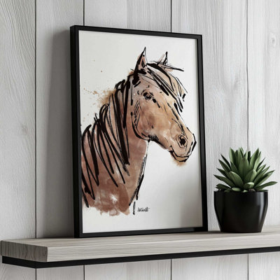 Horse Portrait by Anne Tavoletti Art Print