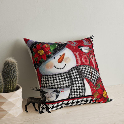 Coussin lavable de qualité supérieure, 17,0 x 17,0 pouces, 50% coton / 50% polyester, rembourrage en silicone, fermeture à glissière dissimulée | Doux, confortable et repassable | Parfait pour la décoration intérieure, le salon et la chambre à cou