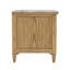 Grishe Modern Transitional USB Charging End Table with Storage Cabinet - Light Brown-2074433669