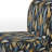 Feather Tribal Fusion - Upholstered Contemporary Slipper Chair, Modern Abstract Accent Chair