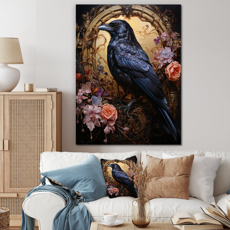 Caodhan Crow, opulent serment sur toile, H 20 po x l 12 po x P 1 po, Toile tendue